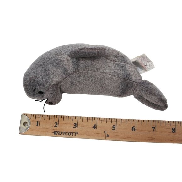 Vintage SLIPPERY1999 TY Beanie Baby Seal Grey Collectable Stuffy - Picture 8 of 8